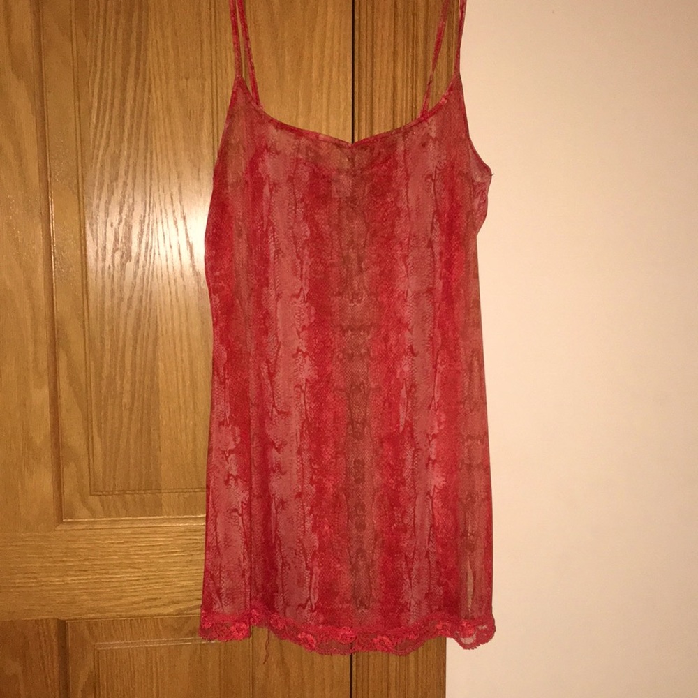 Vintage Victoria’s Secret slip nightgown nightie half sheer size S